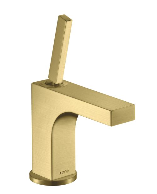 AXOR-HG-AXOR-Citterio-Einhebel-Waschtischmischer-90-mit-Pingriff-fuer-Handwaschbecken-mit-Zugstangen-Ablaufgarnitur-Brushed-Brass-39035950 gallery number 1